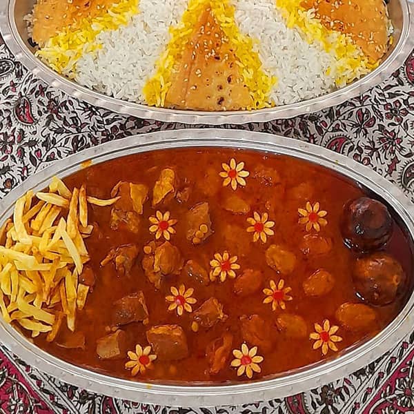 Qeymeh Alu or Qeymeh of sloe